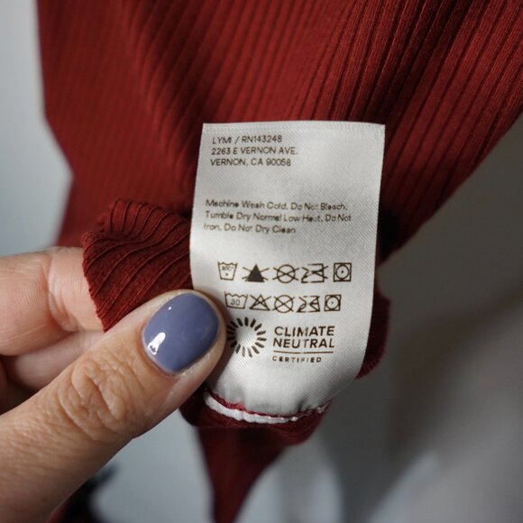 NEW Reformation Heiress Knit Bodysuit Chianti - Size S - Picture 10 of 11